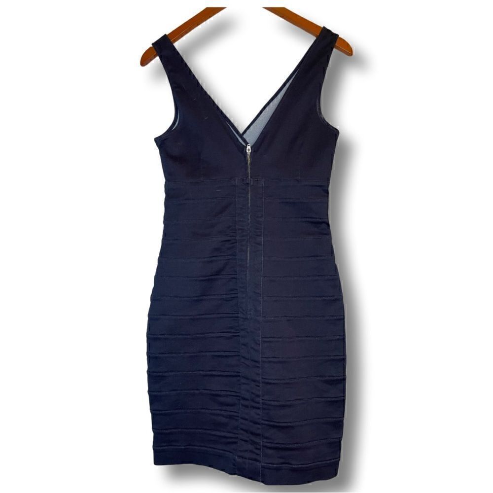 EXPRESS Body Contour V-Neck Mini Dress Size Small - Picture 2 of 7